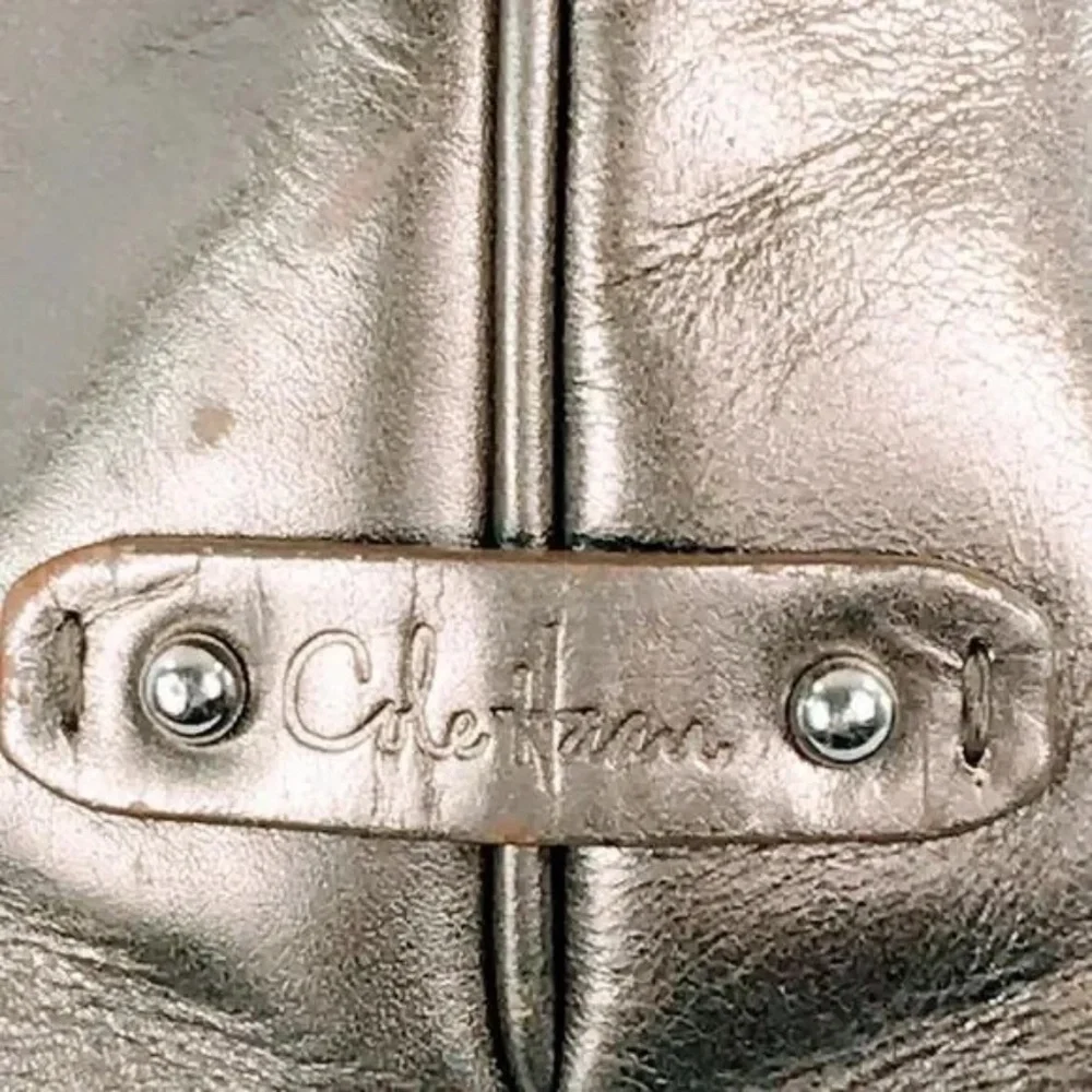 Cole Haan Metallic Taupe Hobo Shoulder Bag